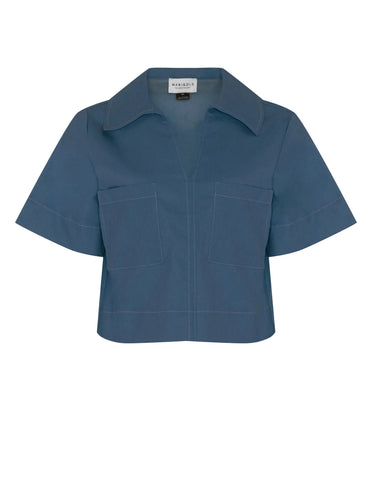 Marigold Cassie Top Blue Denim