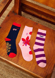 FRNCH Cornish Sock Pack Colour Pack Pink