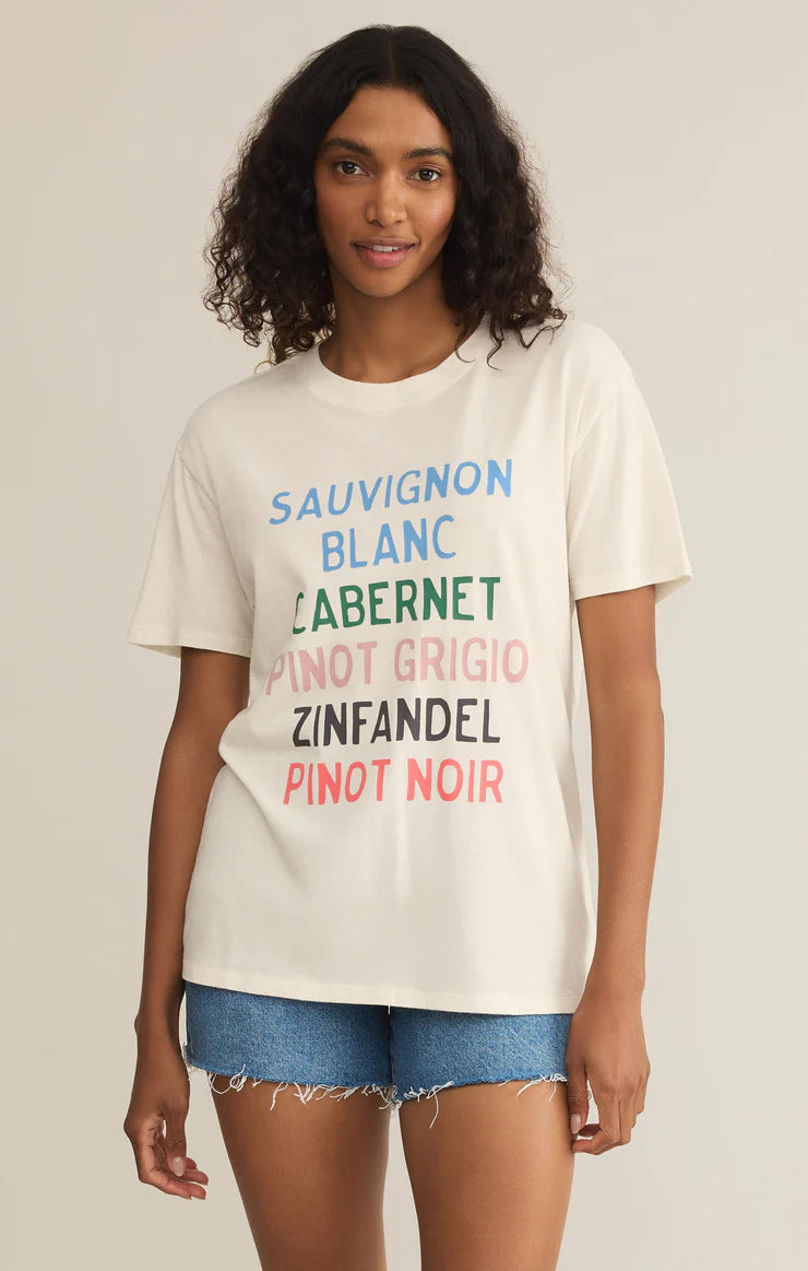 Z Supply Vino Boyfriend Tee Sea Salt
