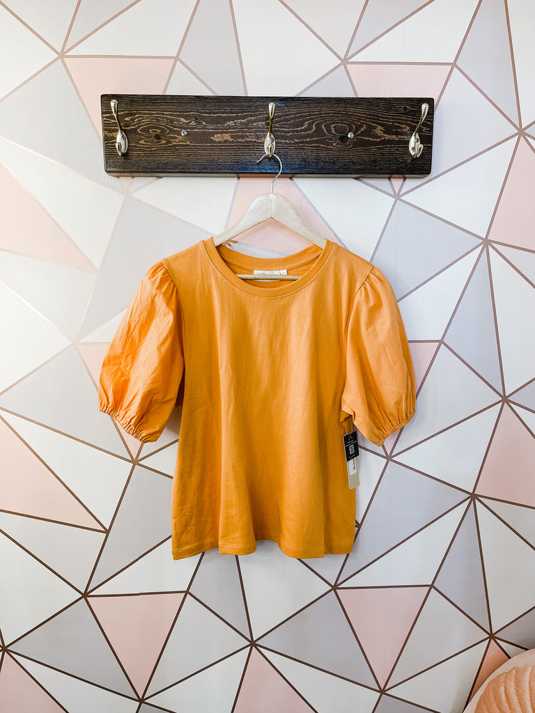 RD Style Tamara Poplin Sleeve Tee Tangerine – Shop Harrow