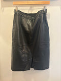 Sneezeweed Leather Midi Skirt
