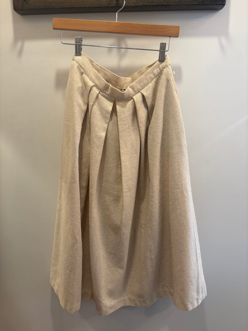 Sneezeweed Cream Midi Skirt