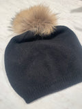 Prenelove Evelyn Pom Beanie Black