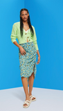 Esprit Tie Side Skirt Turquoise