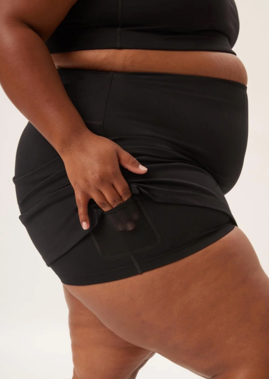 Girlfriend Collective Sport Skort Black