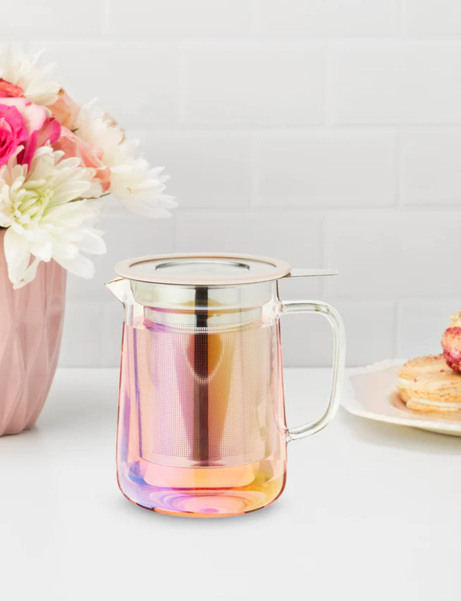Pinky Up Chas Mini Glass Teapot & Infuser