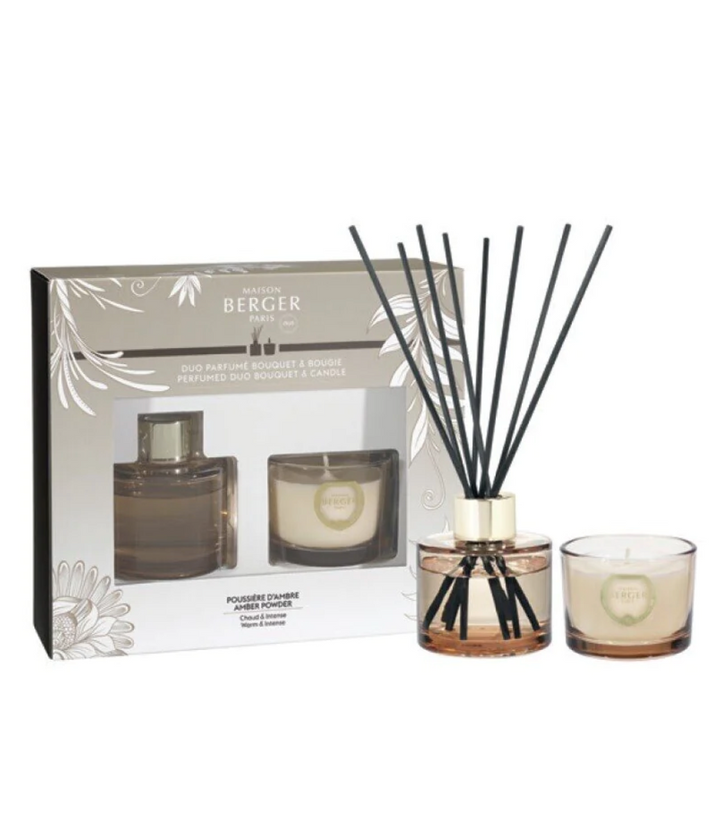 Maison Berger - Perfumed Duo Bouquet & Candle Musk Flowers