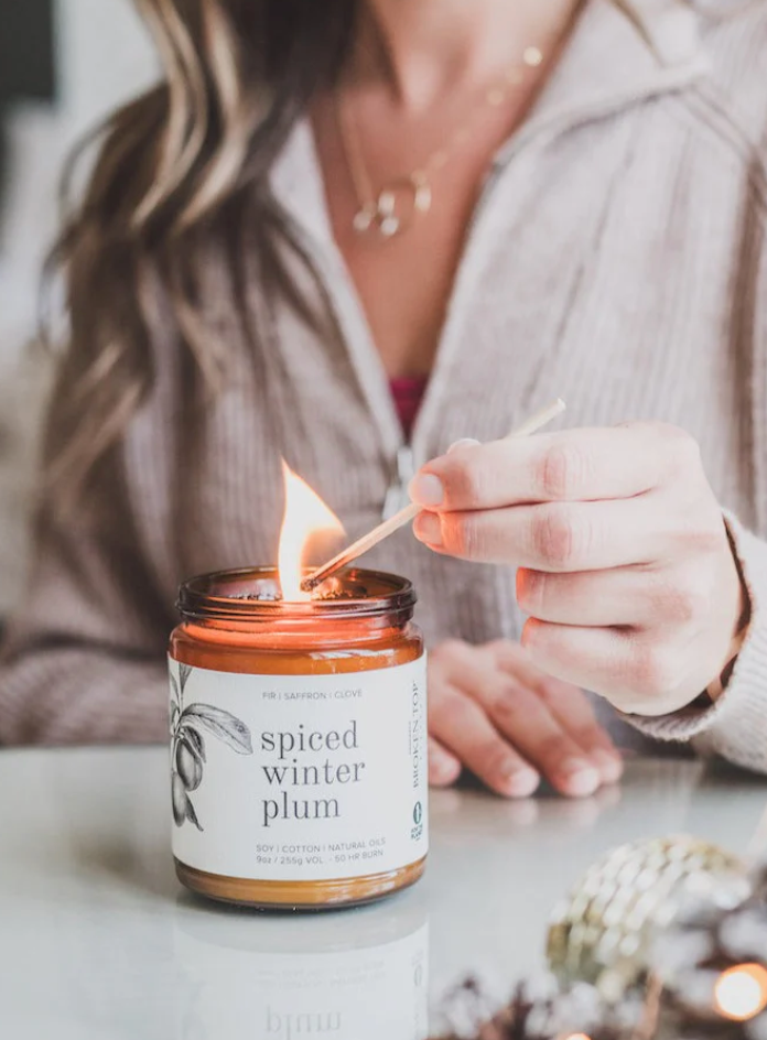 Broken Top Spiced Winter Plum 9oz Candle