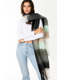 Cest Moi Long Plush Scarf Mint