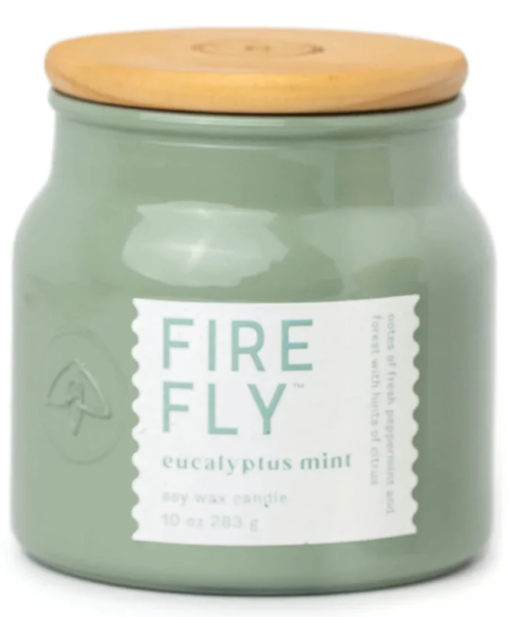 Firefly Candle Co Eucalyptus Mint 10oz Sol Candle