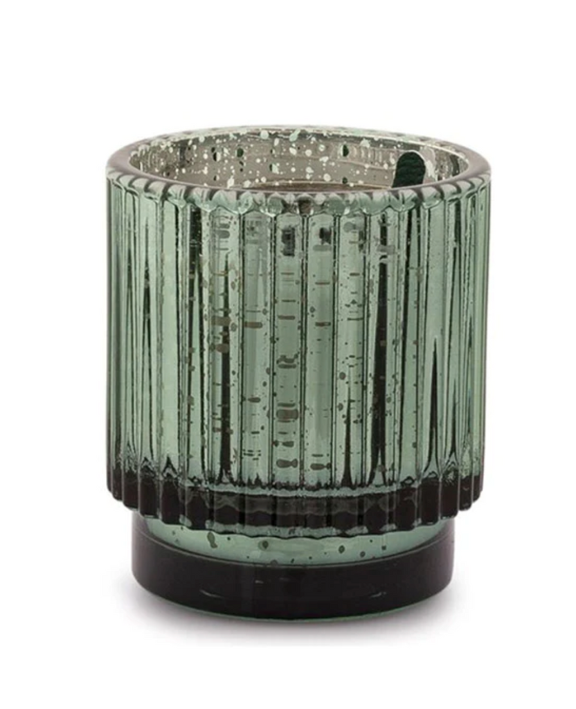 Paddywax Cypress & Fir 4.5oz Mercury Glass Candle Green