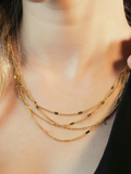 Hackney Nine Moria 4 Strand Necklace Gold