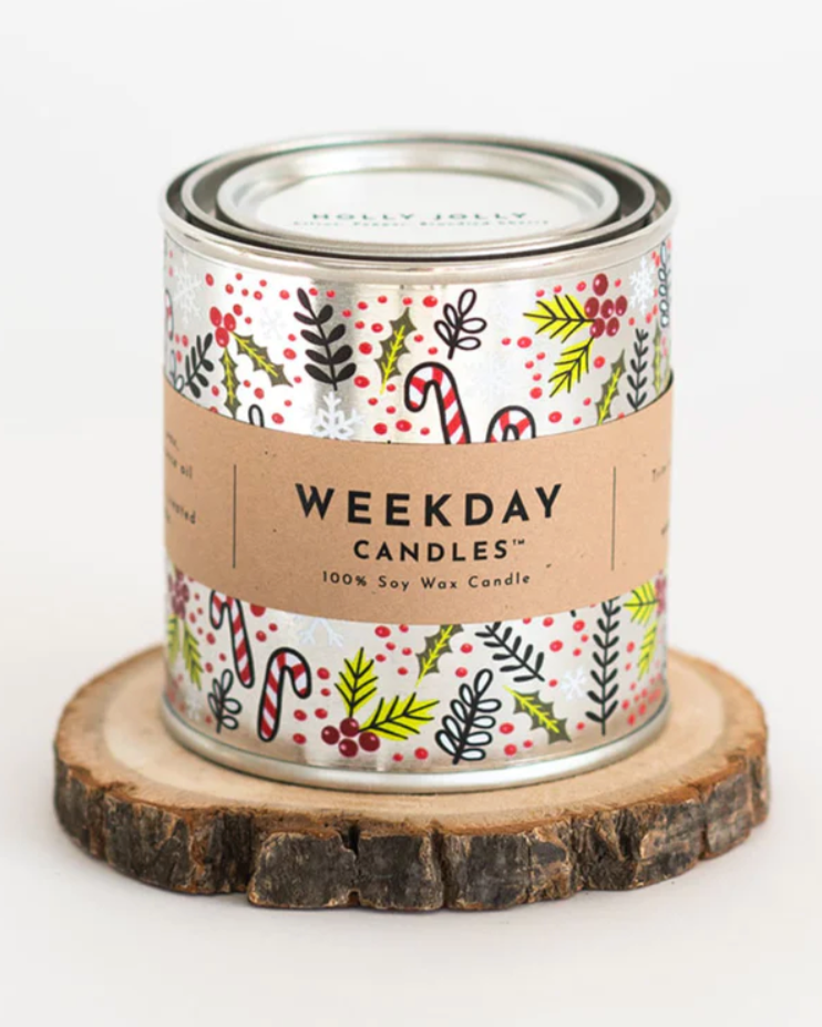 Weekday Candles Holly Jolly