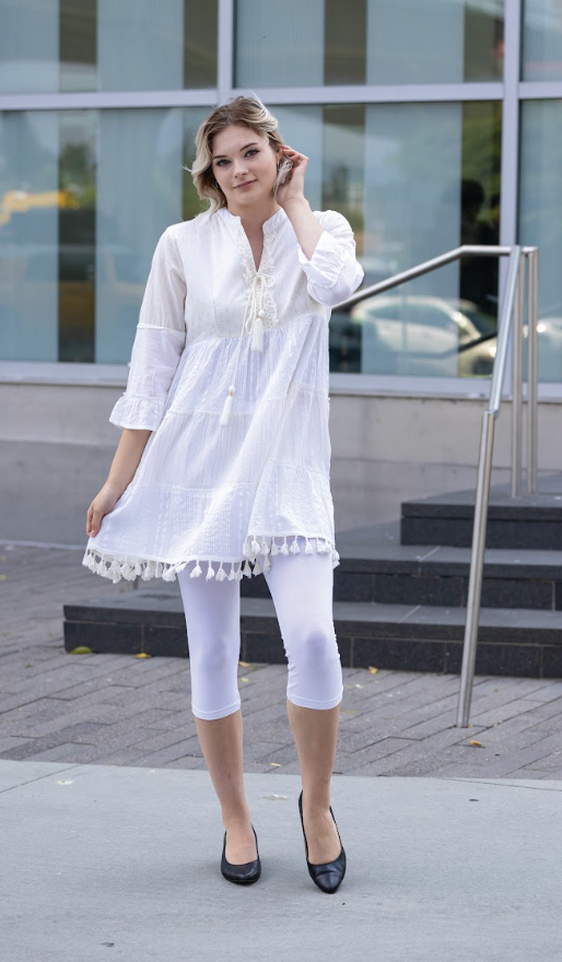 ESPRIT - Midi shirt dress with a tie belt, cotton blend at our online shop