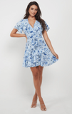 Angel Eye Stella Dress Blue Floral