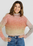 RD Style Nadette Crop Sweater Sunset