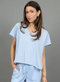 RD Style Tara V Neck Tee Bluebell