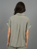 RD Style Cyra Linen Shirt Moss