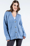 Cest Moi Oversized Cardigan Denim