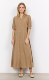 Soyaconcept Fatou Polka Dot Dress Desert Brown