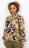 Soyaconcept Irena Blouse In Olive Print