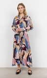 Soyaconcept Ilana Print Dress Wine