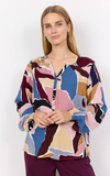 Soyaconcept Ilana Print Blouse Wine