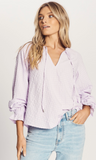 We Are The Others Textured Blouse In Lilac