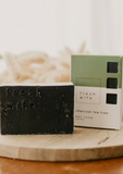 Fresh Wife Soap Co Bar Soap In Charcoal Tea Tree