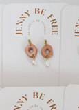 Jenny Be Free Organic Pearl Earring Copper