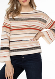 Liverpool Boat Neck Sweater Rust Cream