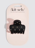 Kitsch Puffy Claw Clip Sparkle Black