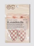 Kitsch XL Creaseless Clips Pink Check