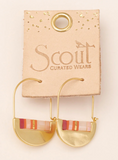 Scout Good Karma Crescent Hoop Pink Gold