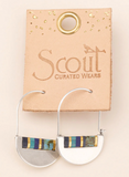 Scout Good Karma Crescent Hoop Cobalt Silver