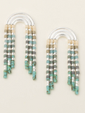 Scout Rainbow Fringe Earrings Turquoise Silver