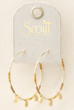 Scout Bead Large Hoop Neutral Gold