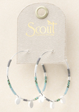 Scout Bead Large Hoop Turquoise Silver