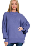 Zenana Oversized Pullover Merlin