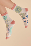 POWDER 70s Kaleidoscope Socks Coconut