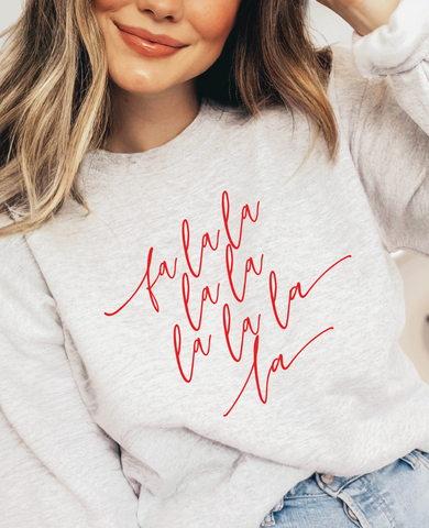 PETITRUE Fa La La Sweatshirt Grey