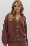 Entro Knit Cardigan Brown