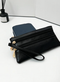 Zenana Zip Wrist Wallet Black