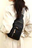 Zenana Sling Chest Bag Black