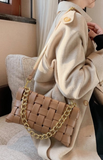 Zenana Woven Cross Body Bag Mocha