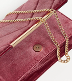 BELLACHIC Velvet Crossbody Bag Mauve