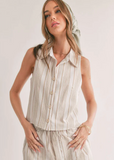 Sage The Label Harmonized Shirt Tank White