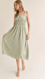 Sadie & Sage The Heat Midi Dress Sage