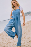 Oddi Chambray Jumpsuit Washed Denim