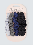 Kitsch Satin Scrunchie Set Midnight